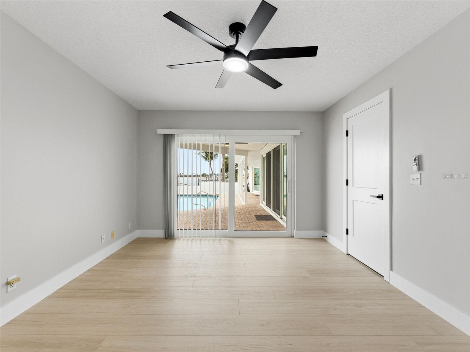 Bedroom 4 with impact sliding glass door - 2936 68TH AVE S, ST PETERSBURG