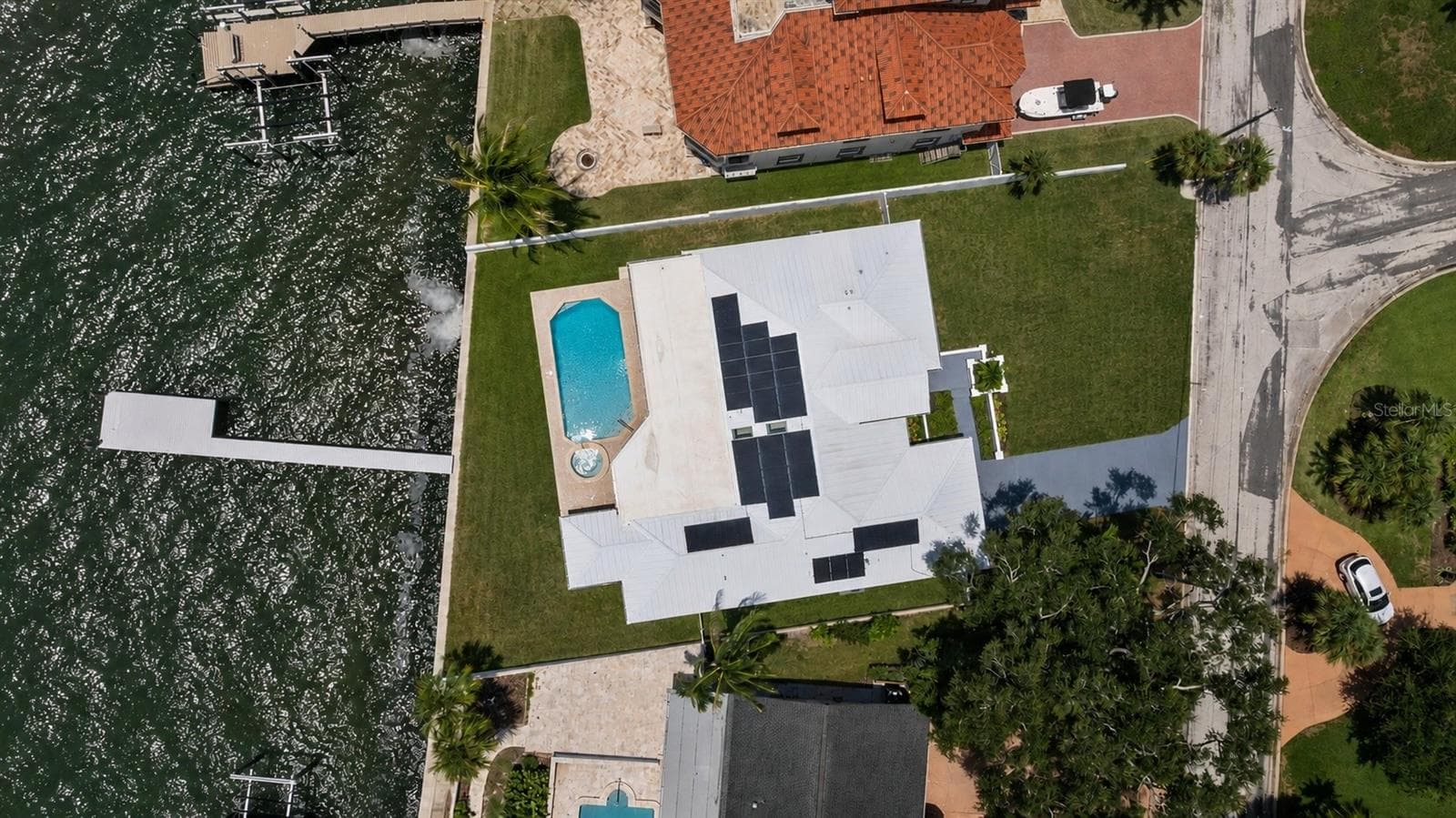Drone shot of this incredibly maintained property. - 2936 68TH AVE S, ST PETERSBURG