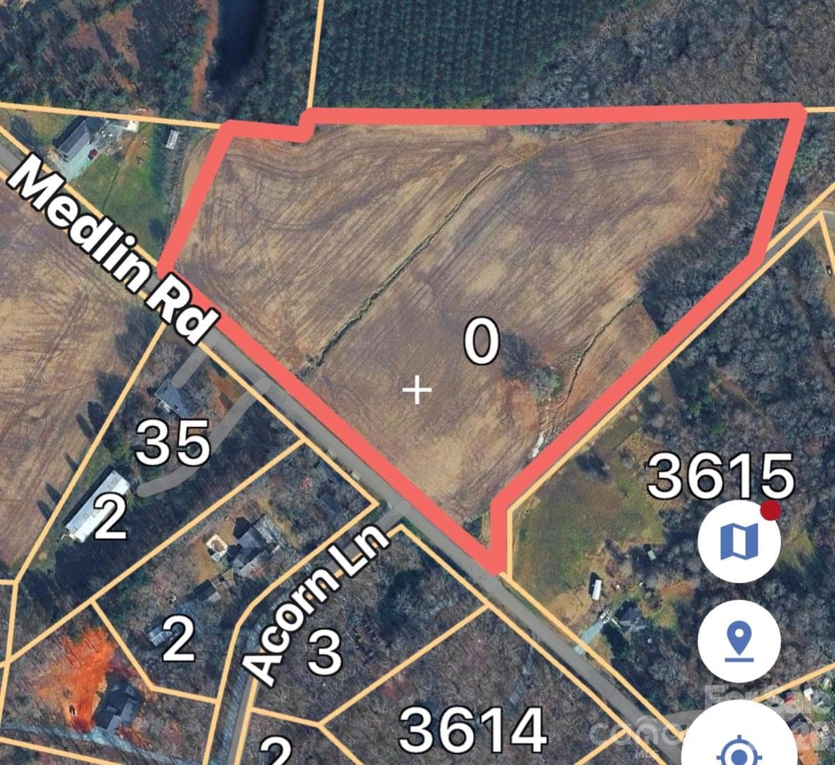 Acreage at 3533 Medlin Road, Monroe, photo 3 of 3