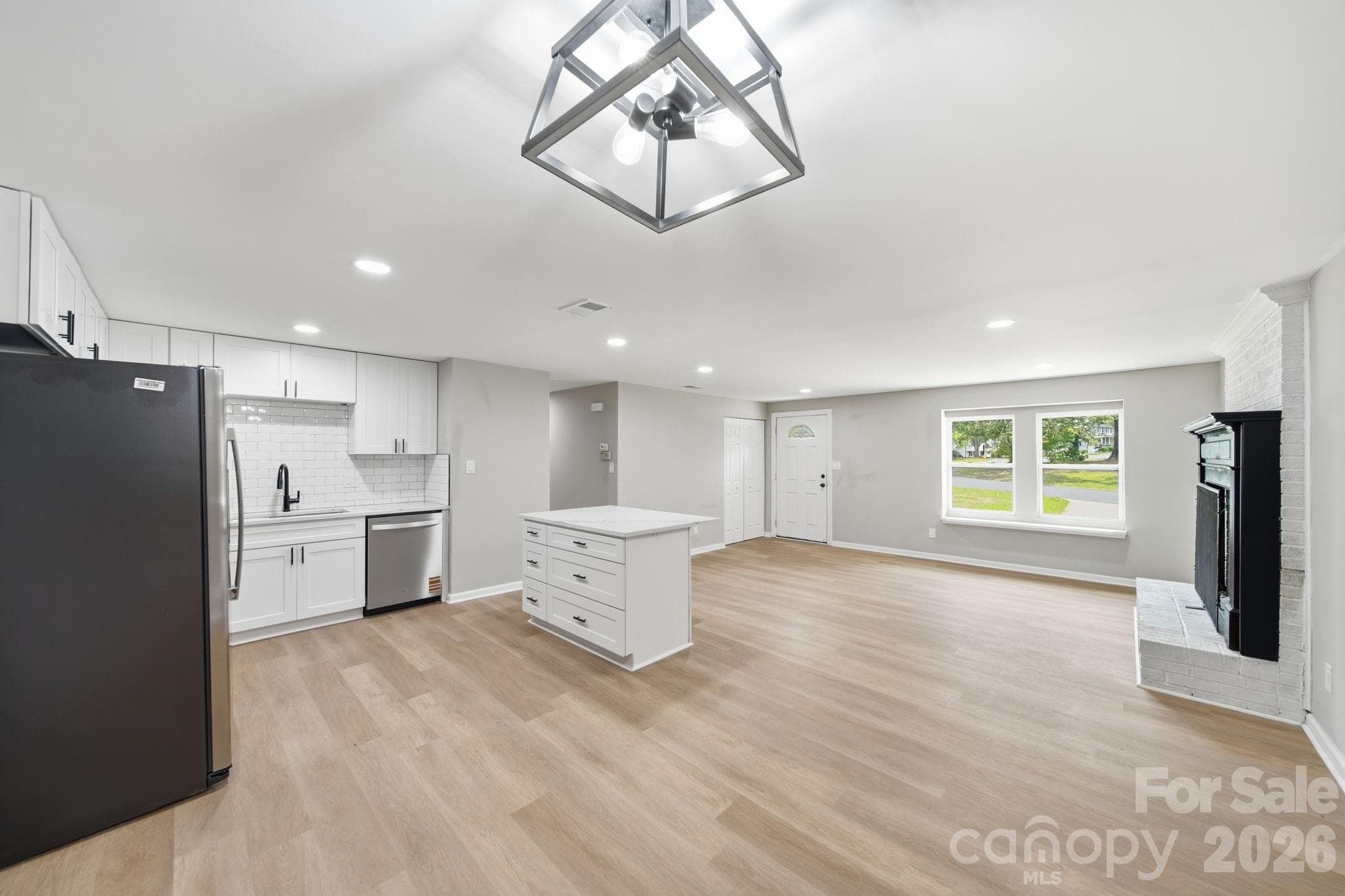 Dining Area view to entry - 8114 Holly Hill Road, Charlotte