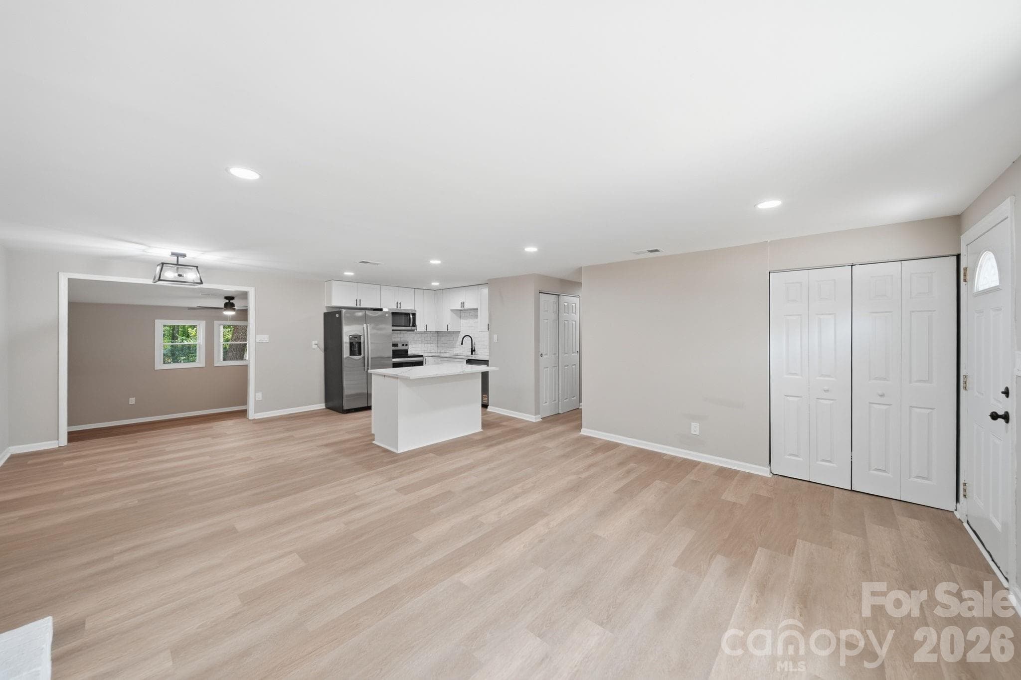 Living room/ Kitchen - 8114 Holly Hill Road, Charlotte