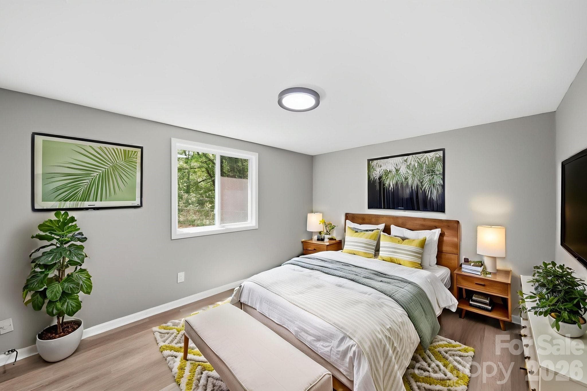 Primary Bedroom- Virtually staged - 8114 Holly Hill Road, Charlotte