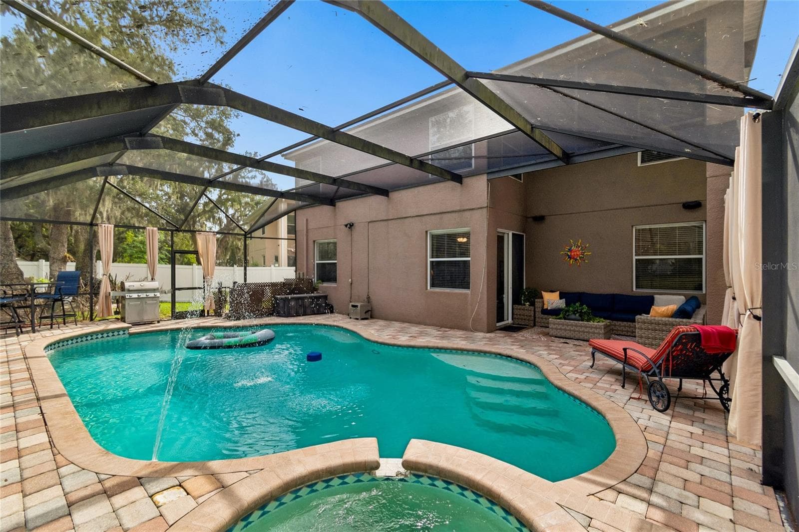 Pool and Spa area - 11232 CREEK HAVEN DR, RIVERVIEW
