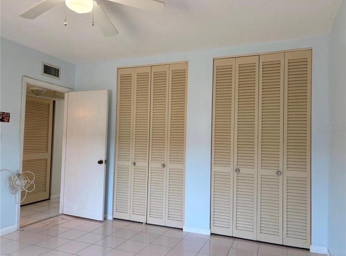 Primary Bedroom 13X12 with built-in closets - 3009 N HALIFAX AVE #2, DAYTONA BEACH