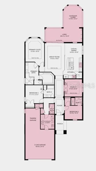 Additional Highlights Include: tray ceiling package, tandem garage, gourmet kitchen, 10' ceilings, bedroom and bath 3 in place of a flex room, study in place of a formal dining room, extended covered lanai, outdoor kitchen rough-in, 8' interior doors, pocket door from bedroom 2 into bathroom 2, pocket sliding glass door in the great room, impact glass windows, and laundry sink - 3208 VICENZA CT, BRADENTON