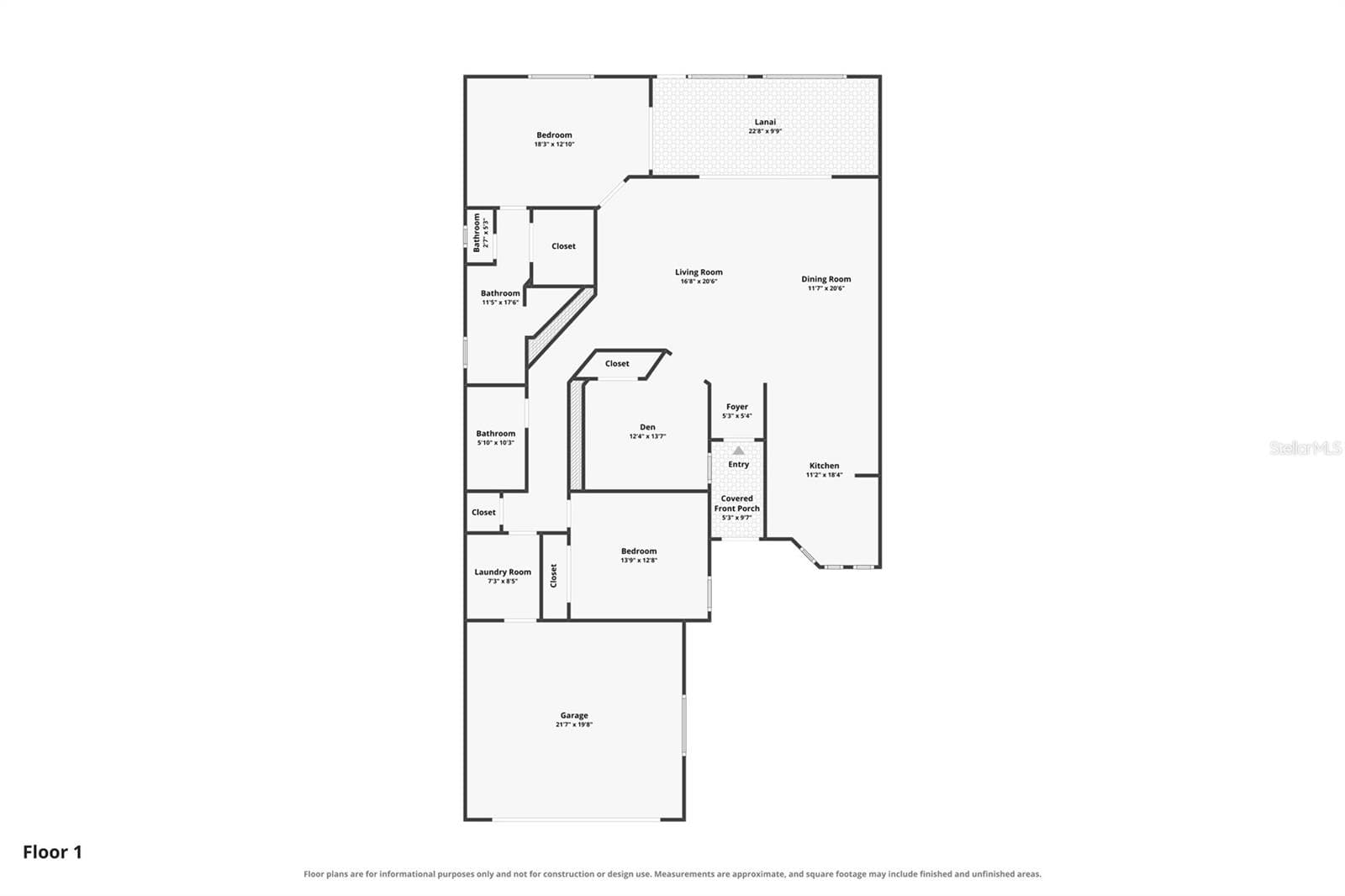 Floor plan - 1611 ATARES DRIVE #Unit 111, PUNTA GORDA