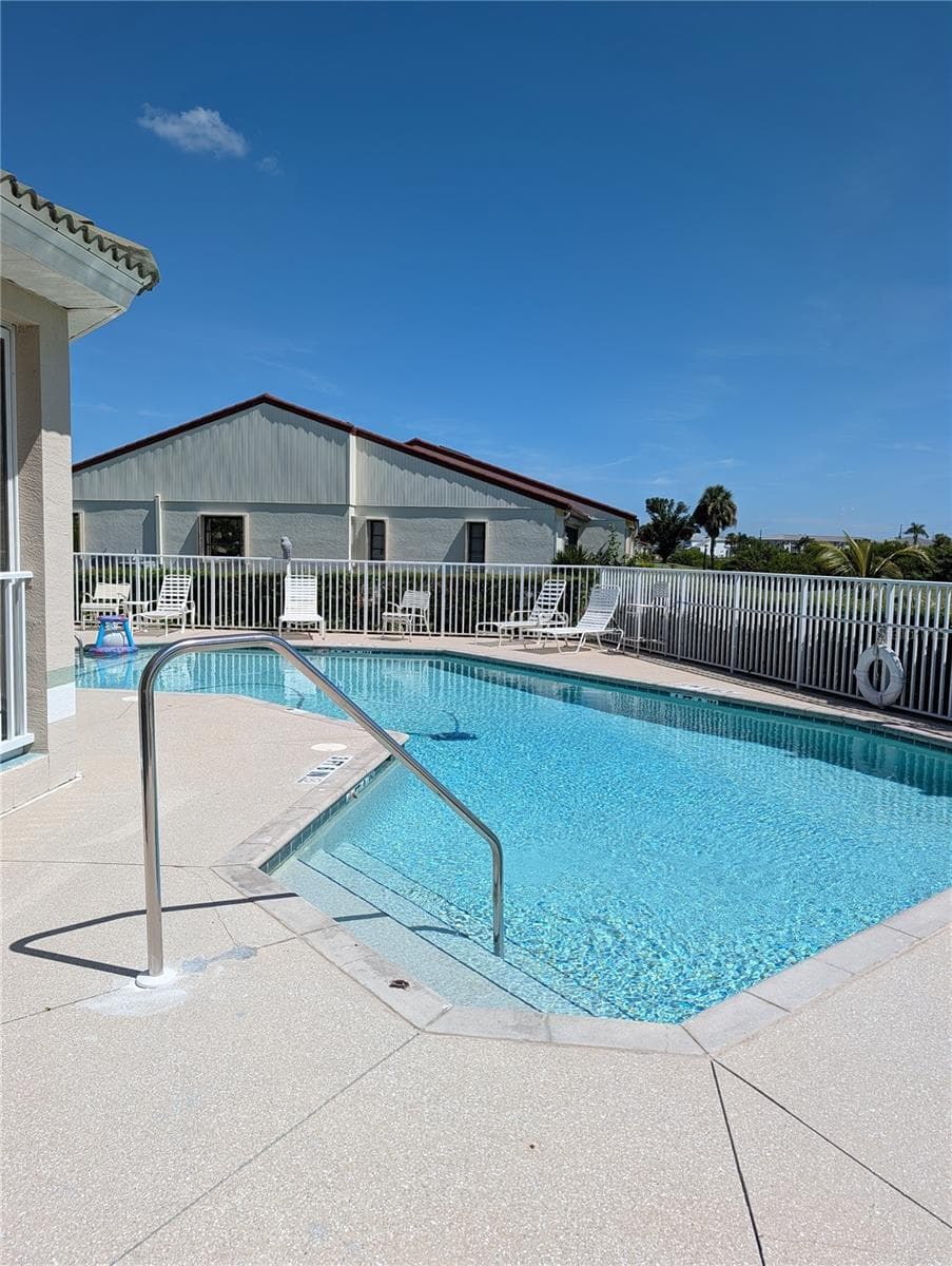 Pool depth ranges from 3.5 to 4.5 feet deep. - 1611 ATARES DRIVE #Unit 111, PUNTA GORDA