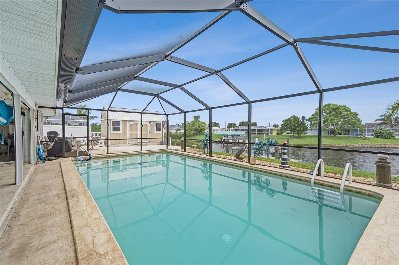 Heated Screened Pool with Beautiful Saltwater Lake Views - 2284 BROAD RANCH DR, PORT CHARLOTTE
