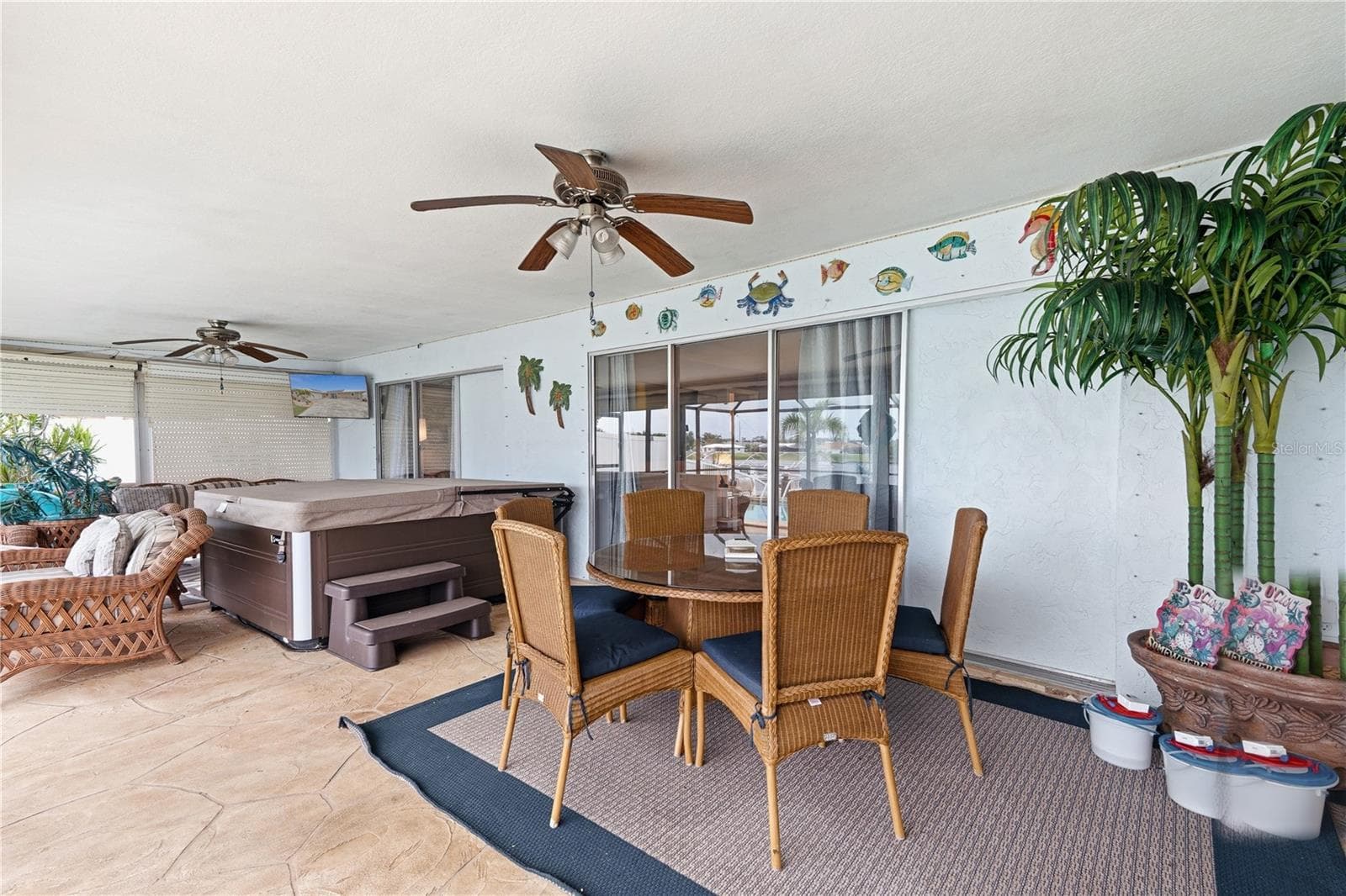 Expansive Covered Lanai with Heated Pool, Spa, & Waterfront Views - 2284 BROAD RANCH DR, PORT CHARLOTTE