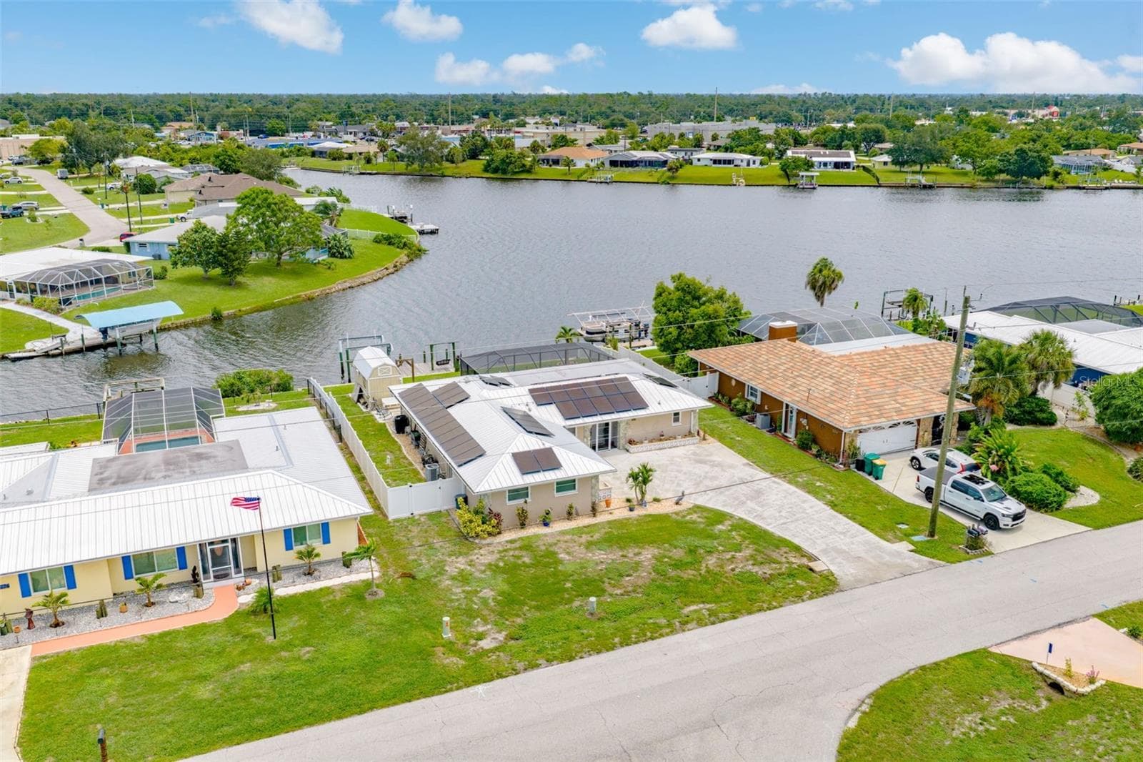 Saltwater Lakefront Living with Solar Savings - 2284 BROAD RANCH DR, PORT CHARLOTTE