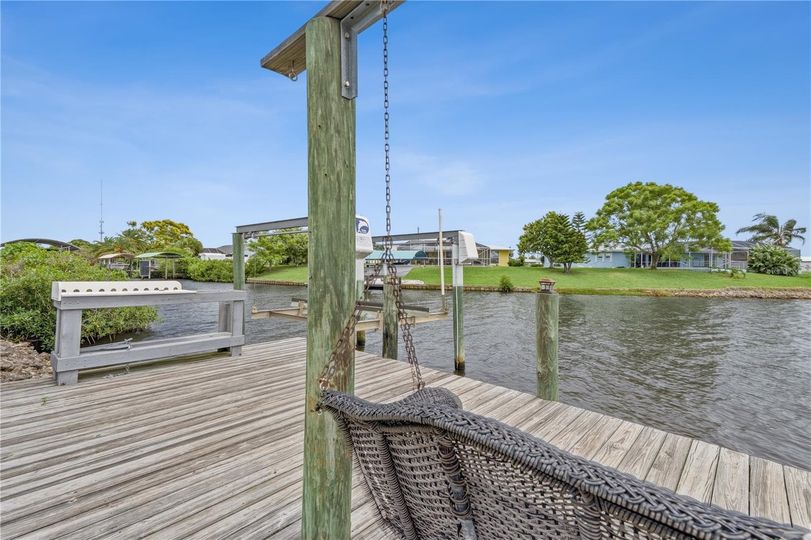 Wide Water Canal Views from Private Dock - 2284 BROAD RANCH DR, PORT CHARLOTTE