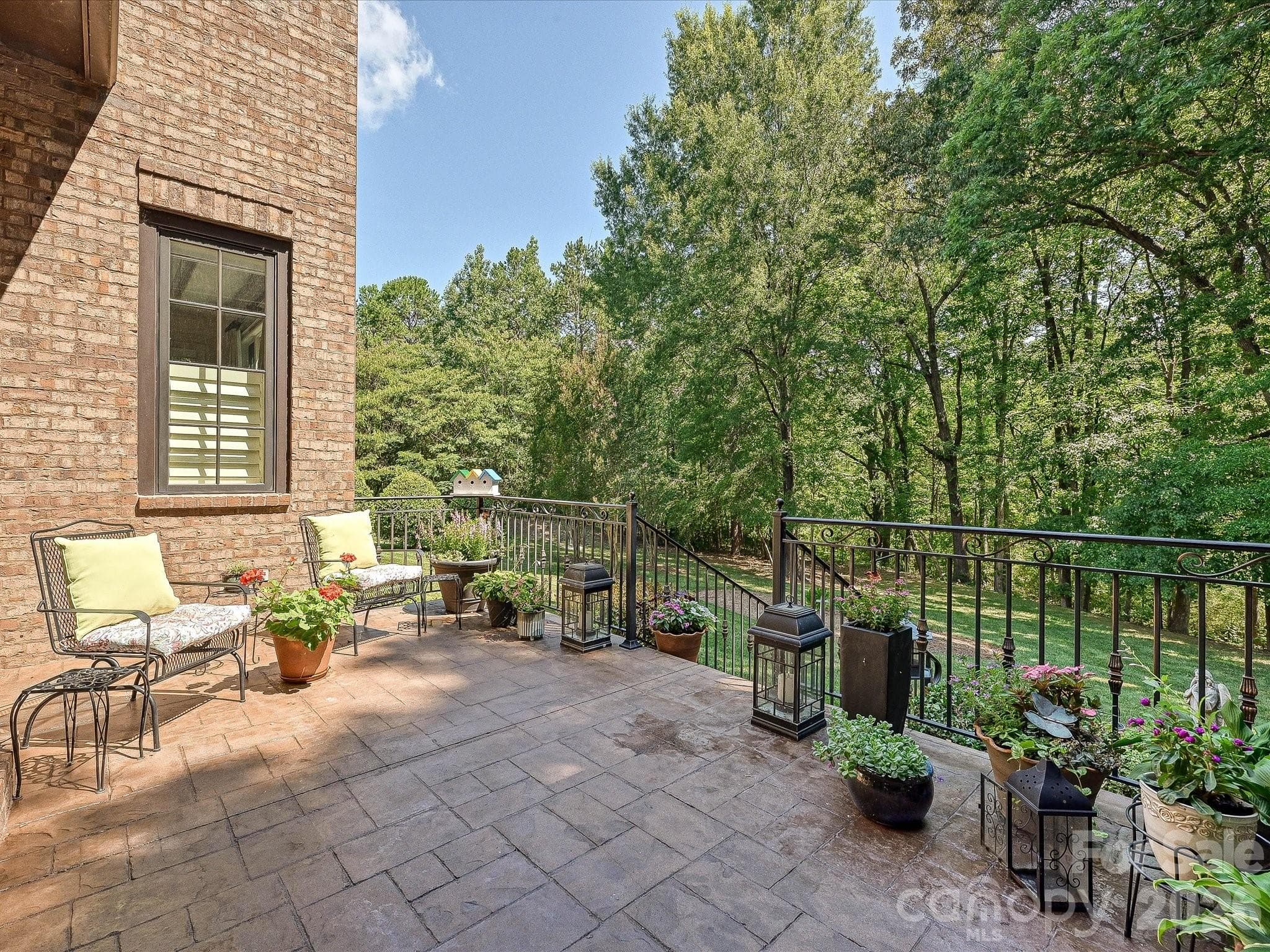 Terrace overlooking  Backyard - 2320 Brawinal Court, Monroe