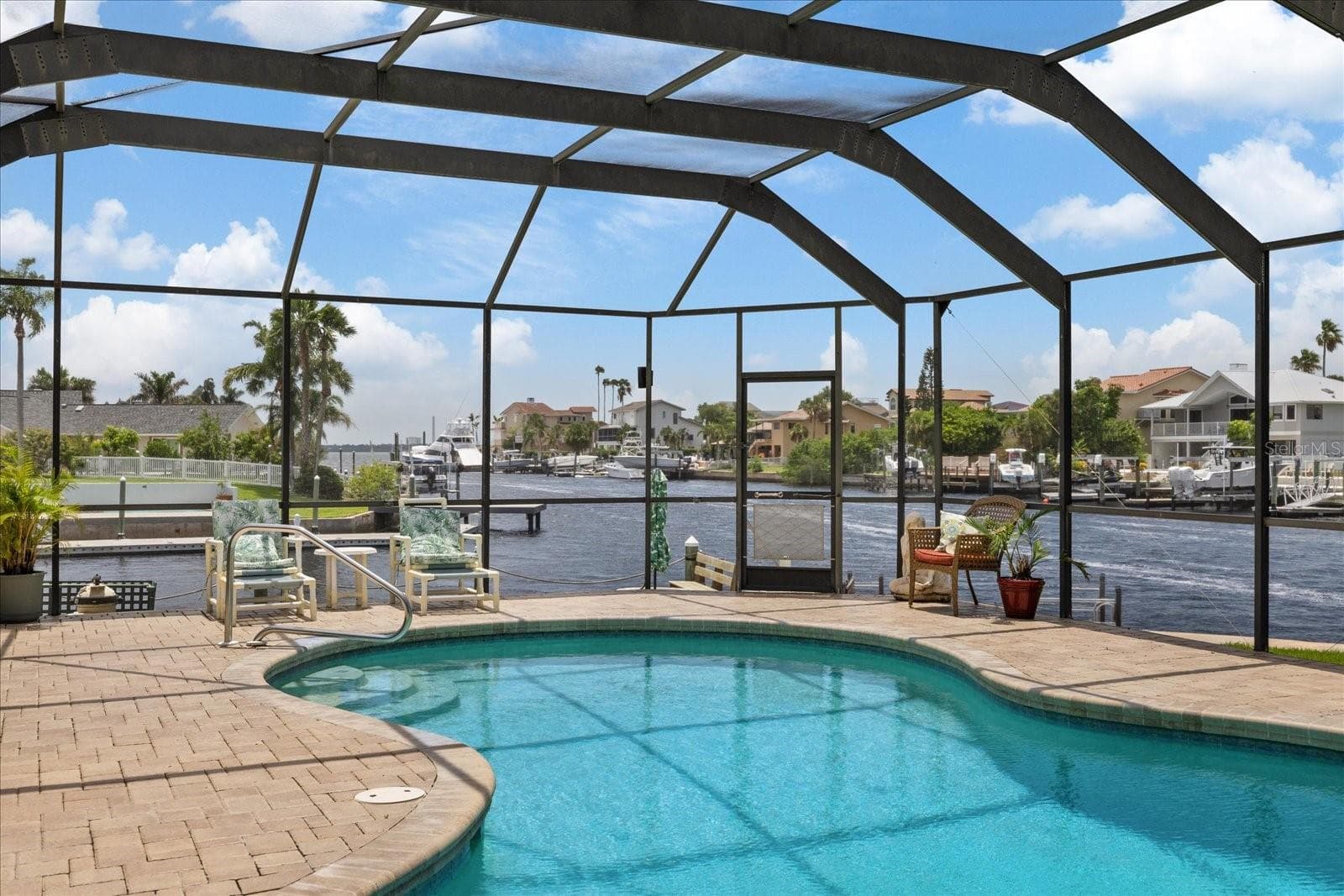 Screen enclosed pool and lania - 3154 TRIDENT TER, NEW PORT RICHEY