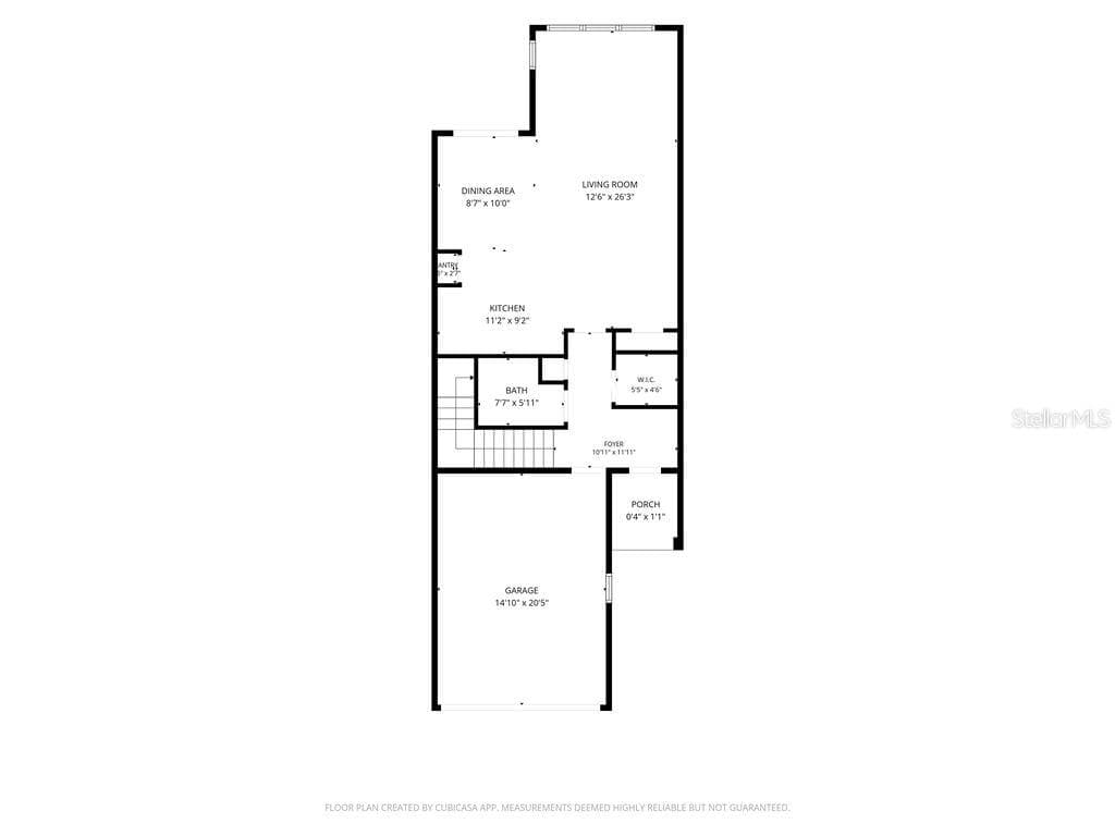 FLOOR PLAN - LEVEL ONE - 1541 CORKERY CT #1541, WINTER SPRINGS
