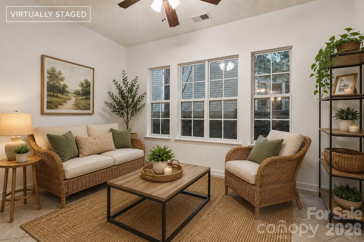virtually staged sunroom - 5645 Winslow Avenue NW, Concord