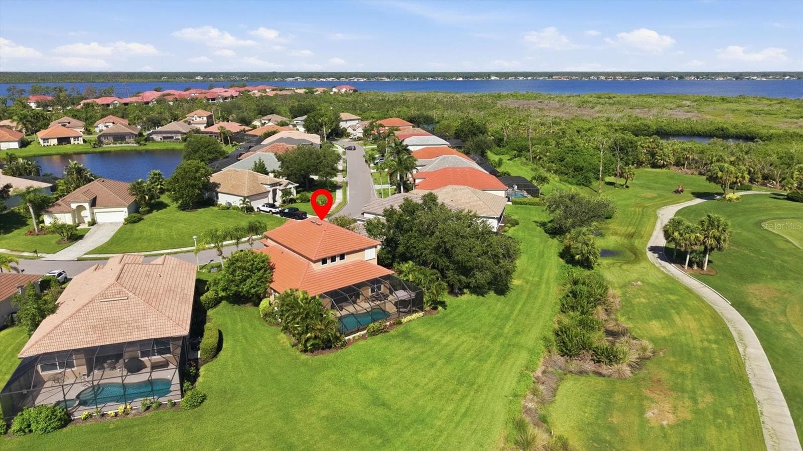 Golf course Views with right amount of privacy on the lanai - 13392 GOLF POINTE DR, PORT CHARLOTTE