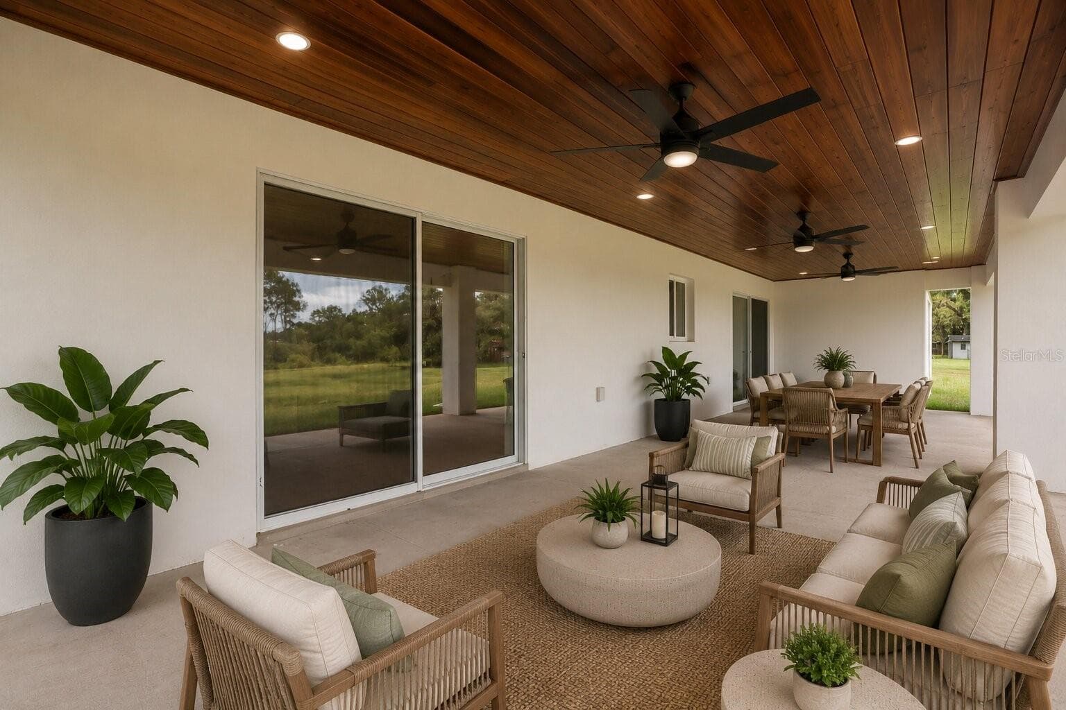 Virtual staging highlights the versatility of this expansive outdoor space. - 39251 COUNTY ROAD 439, UMATILLA