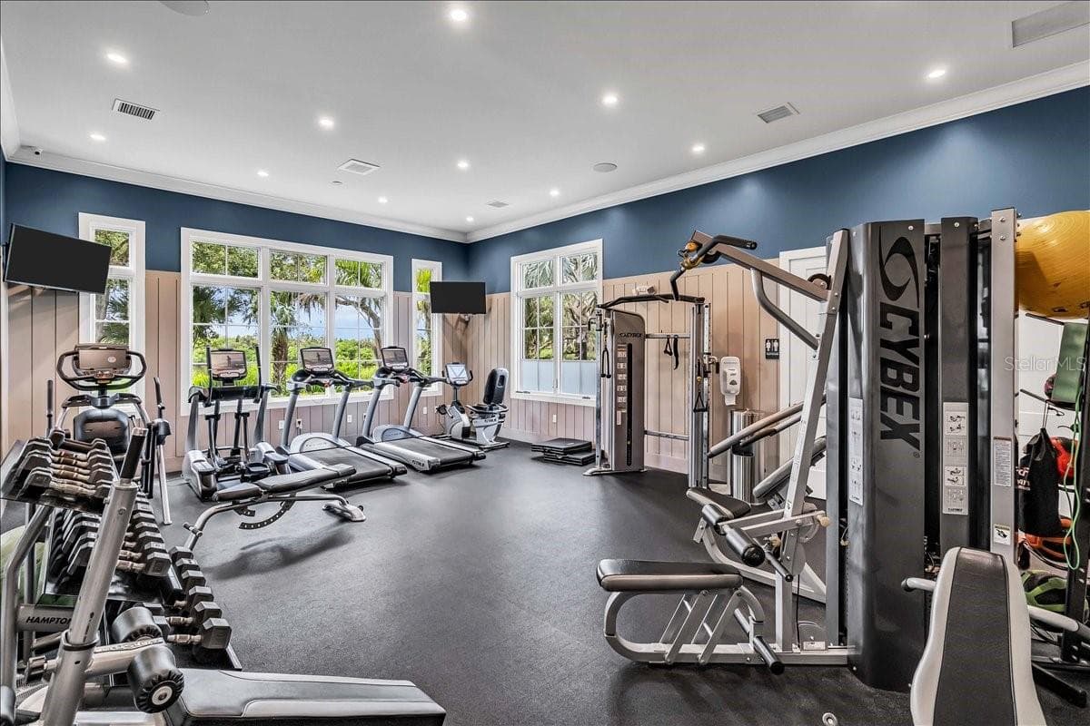 The River Lodge: Gym - 11810 RIVER SHORES TRL, PARRISH