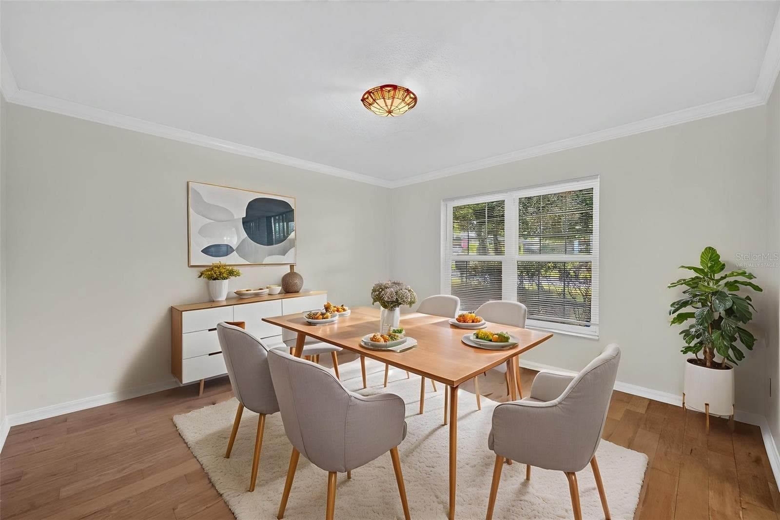 Virtually staged dining room - 2051 DYAN WAY, MAITLAND