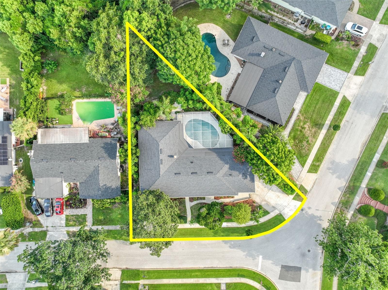 Drone view - pie shaped .29 lot - 2051 DYAN WAY, MAITLAND