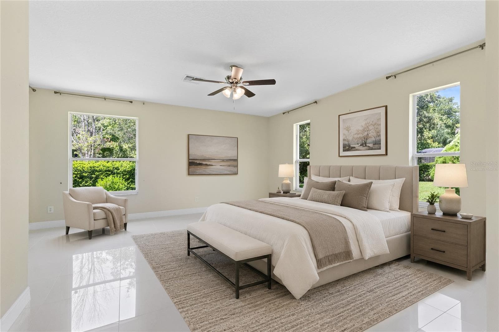 Virtually Staged Image. Primary Suite. - 856 TIMBER ISLE DR, ORLANDO