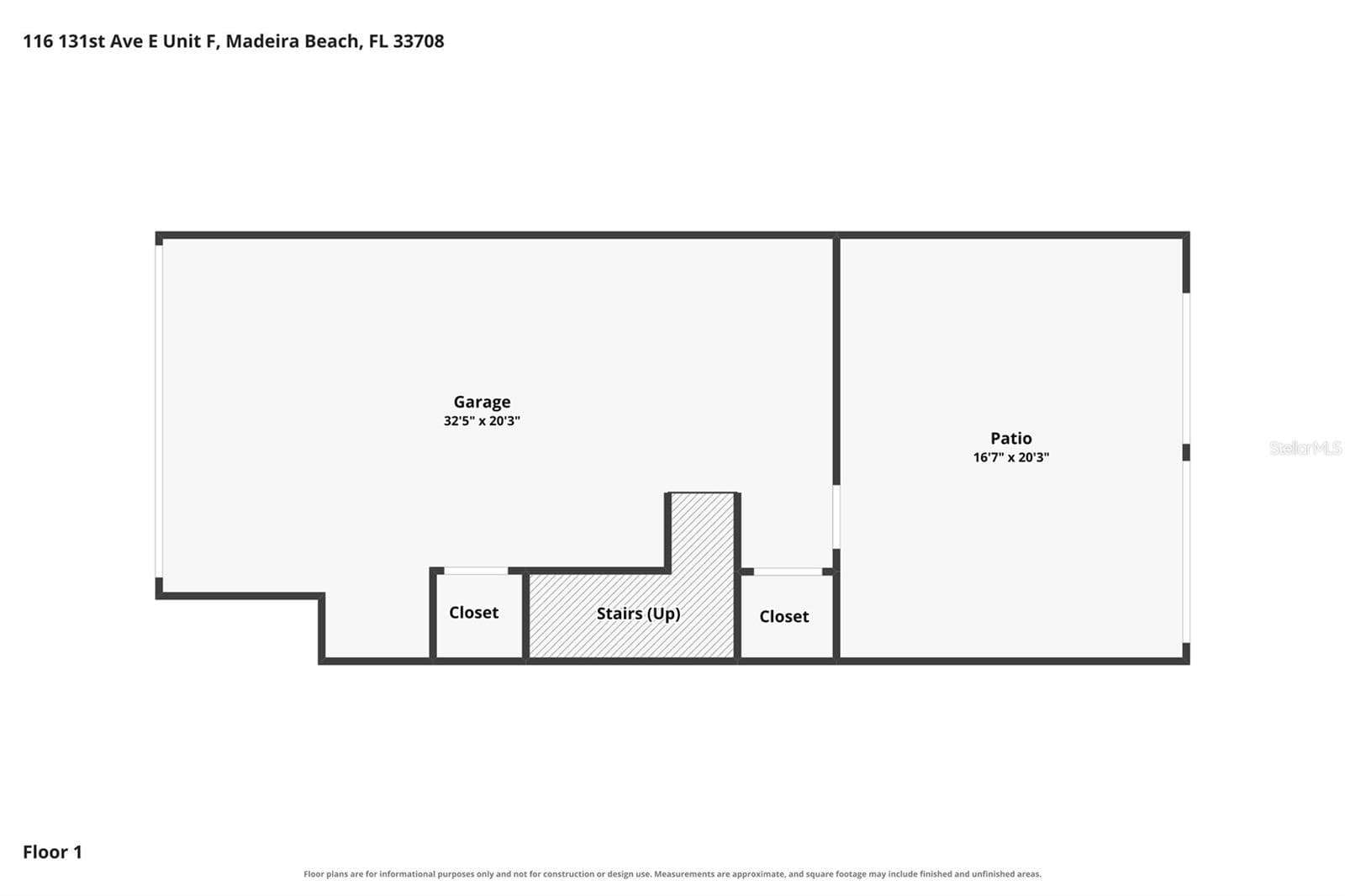 Garage & Patio - 116 131ST AVE E #F, MADEIRA BEACH