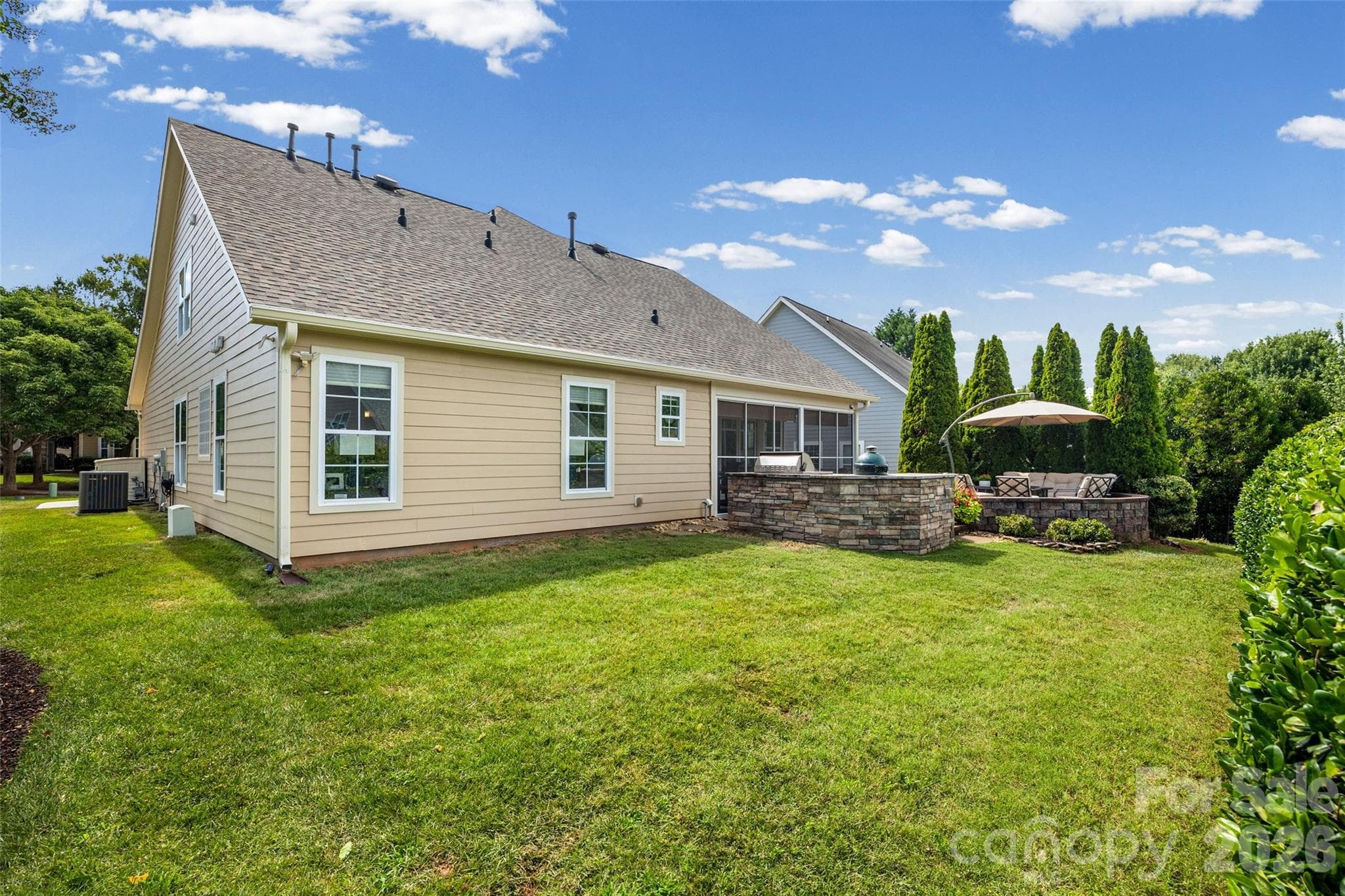 Back of the house. - 8621 Sequoia Grove Lane, Charlotte