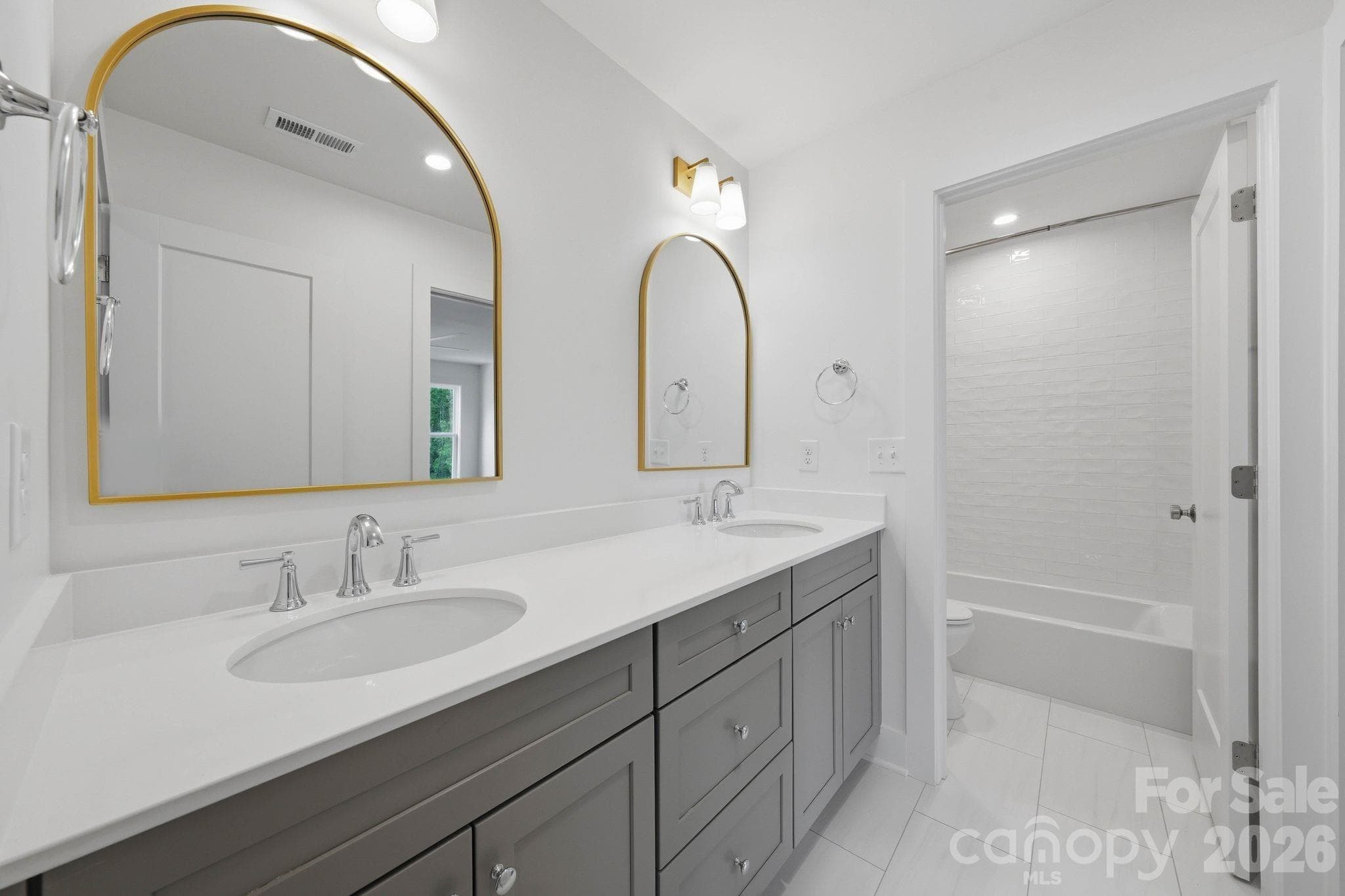 Guest bathroom. - 2311 Chateau Court, Matthews