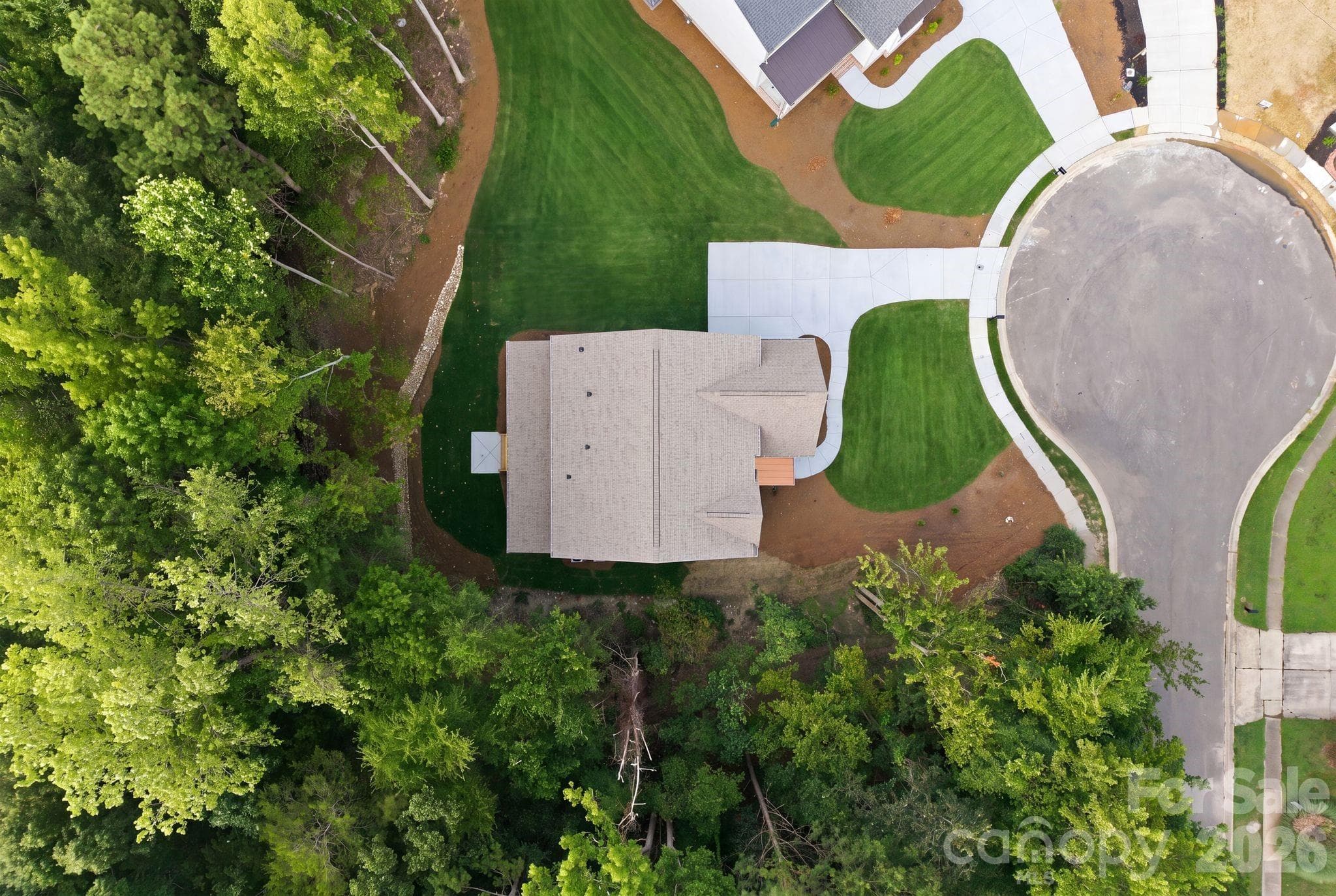 Overhead property view. - 2311 Chateau Court, Matthews