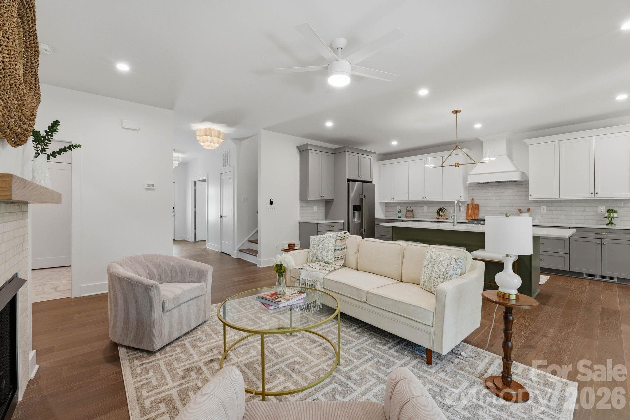 Living room. - 2315 Chateau Court, Matthews