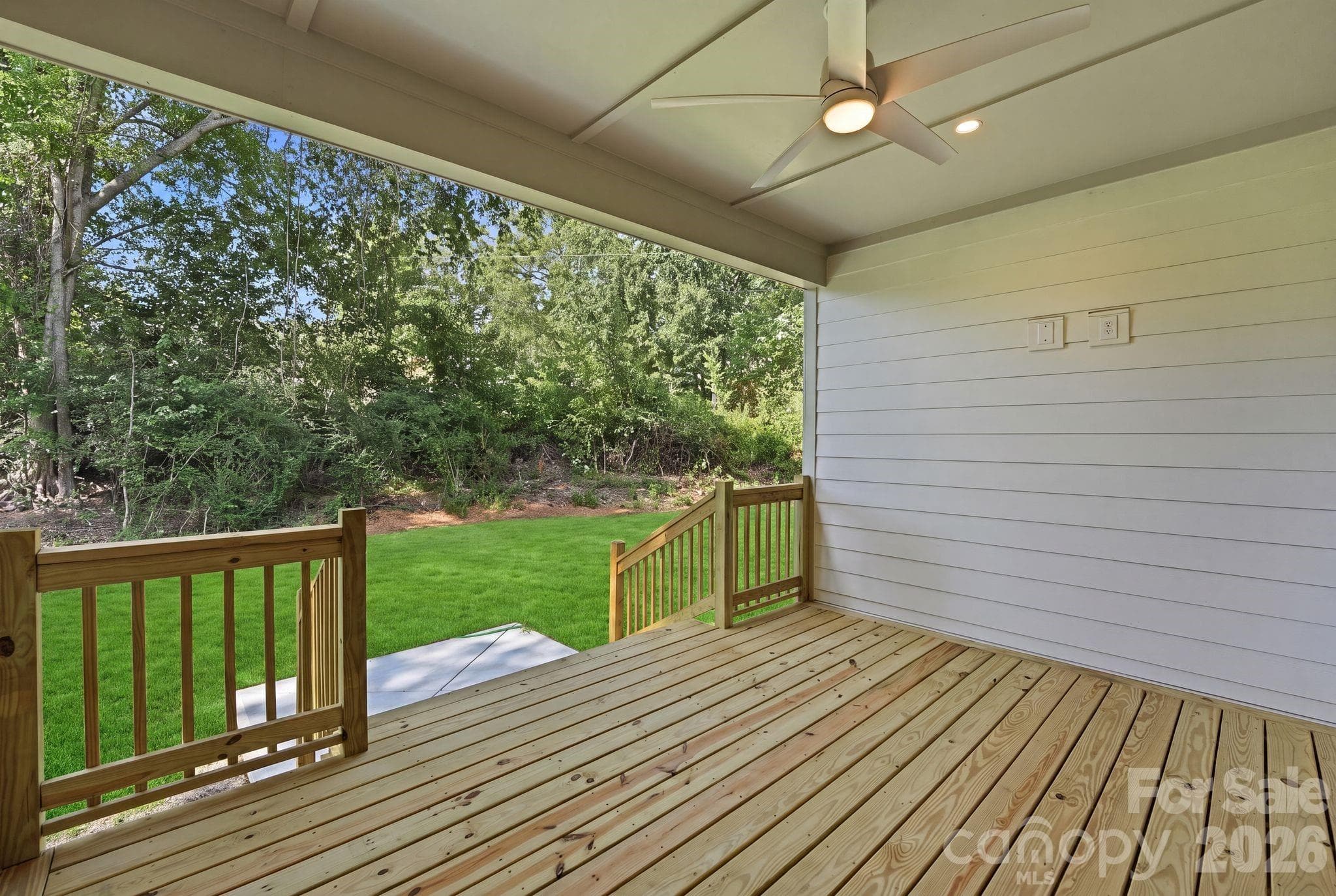 Covered porch. - 2315 Chateau Court, Matthews