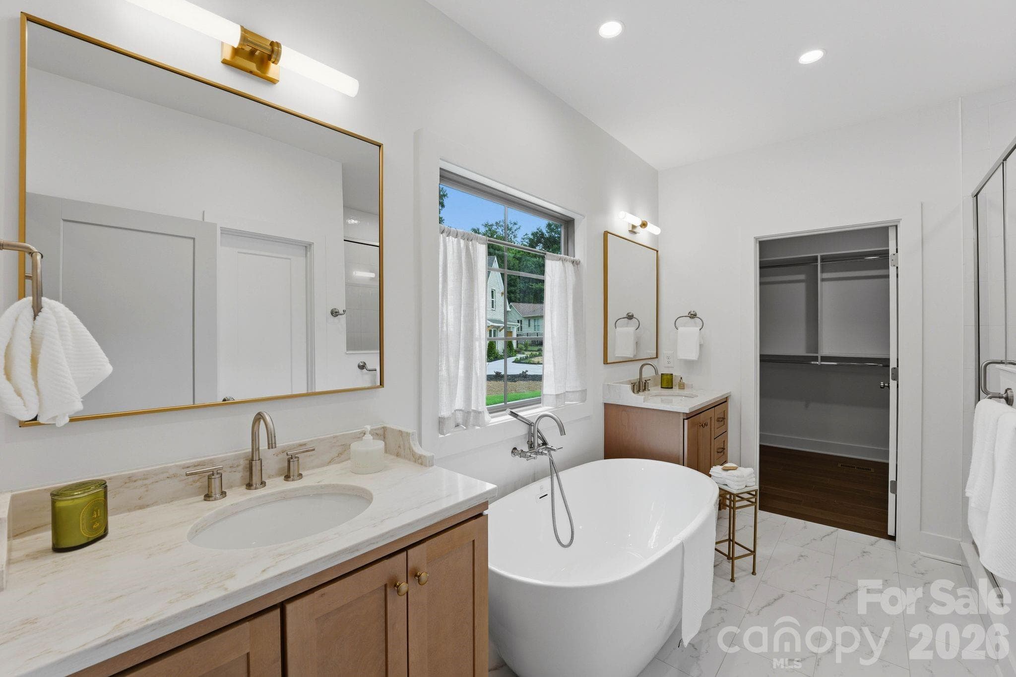 Primary bathroom. - 2315 Chateau Court, Matthews