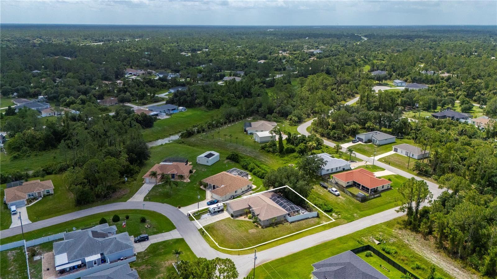 Looking southeast. - 5615 MOJAVE AVE, NORTH PORT