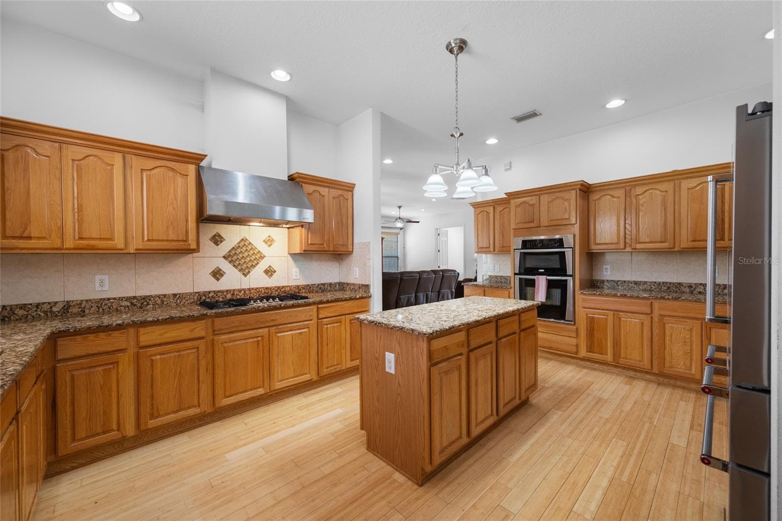 Kitchen with Island - 13030 DELWOOD RD, TAMPA