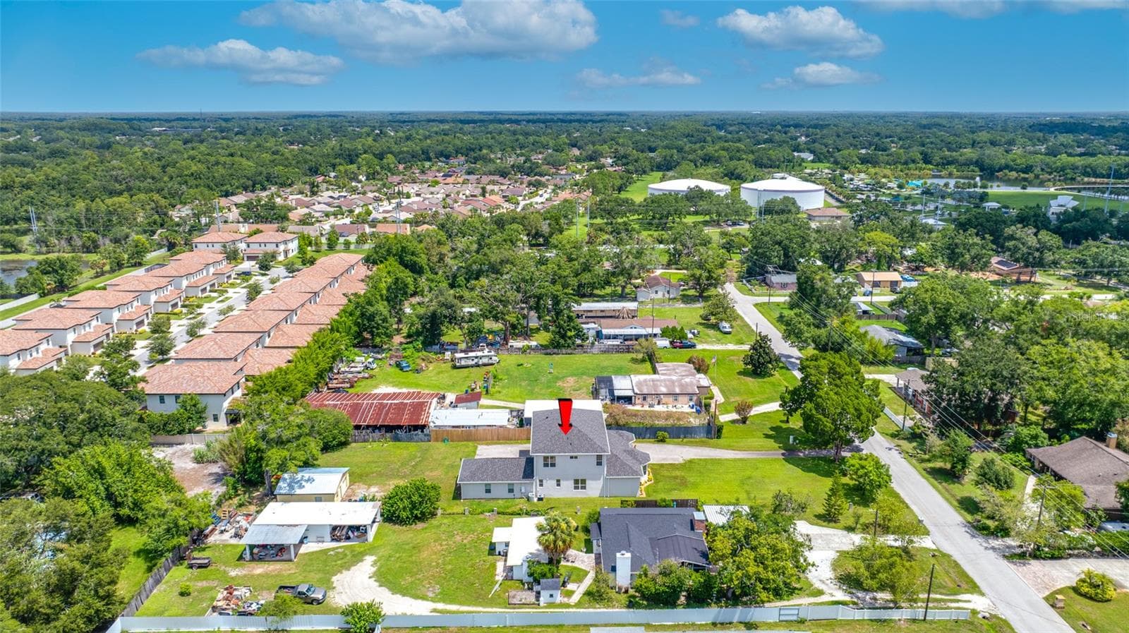 Aerial View - 13030 DELWOOD RD, TAMPA