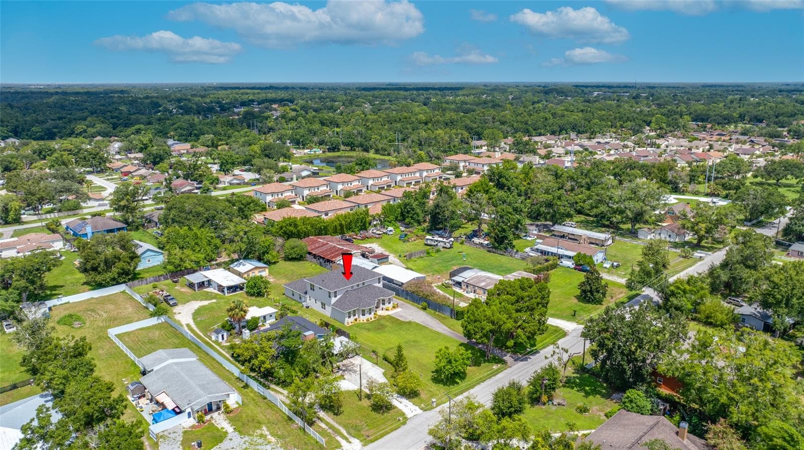 Aerial View - 13030 DELWOOD RD, TAMPA
