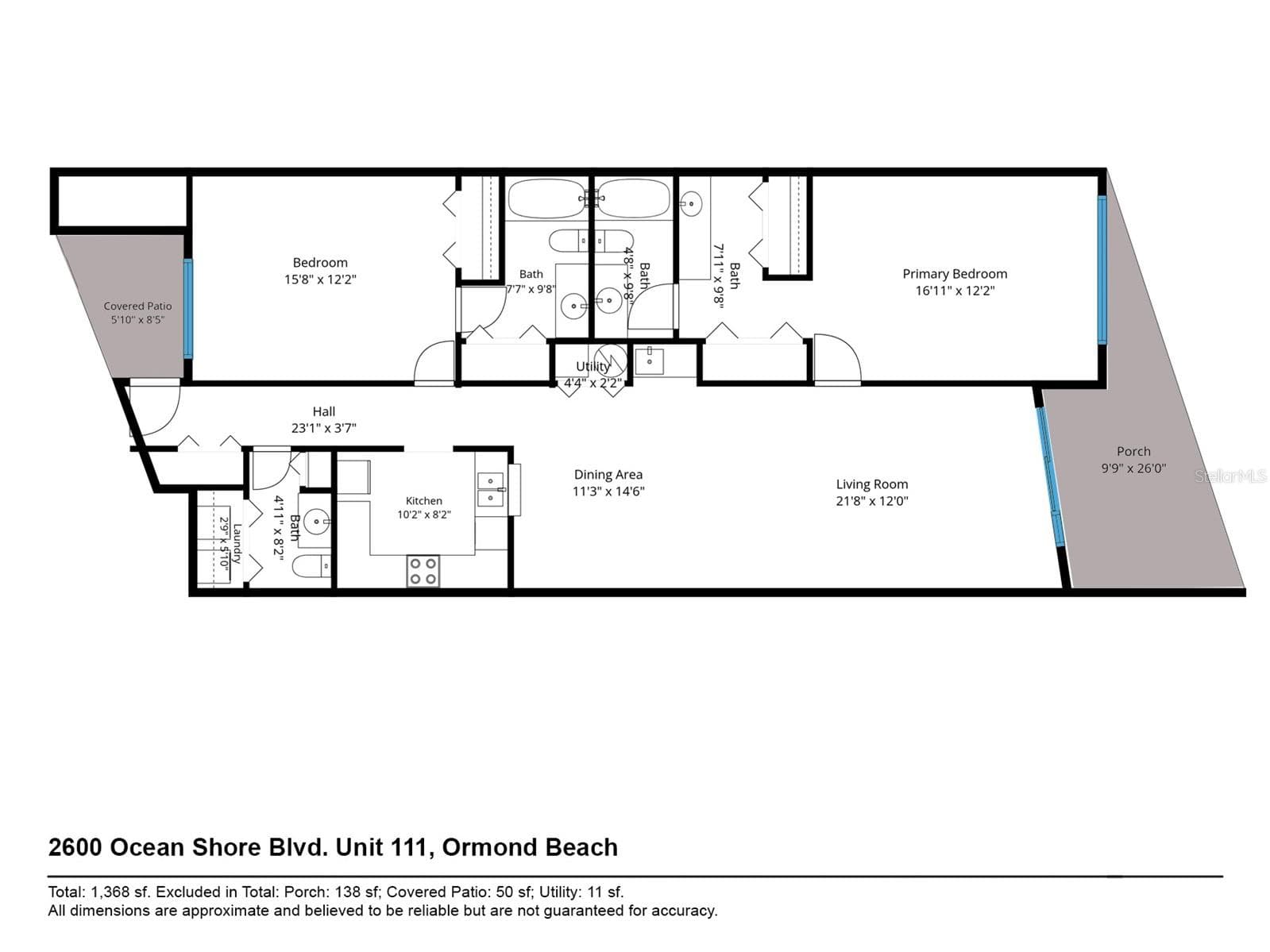Condominium at 2600 OCEAN SHORE BLVD #111, ORMOND BEACH, photo 24 of 45