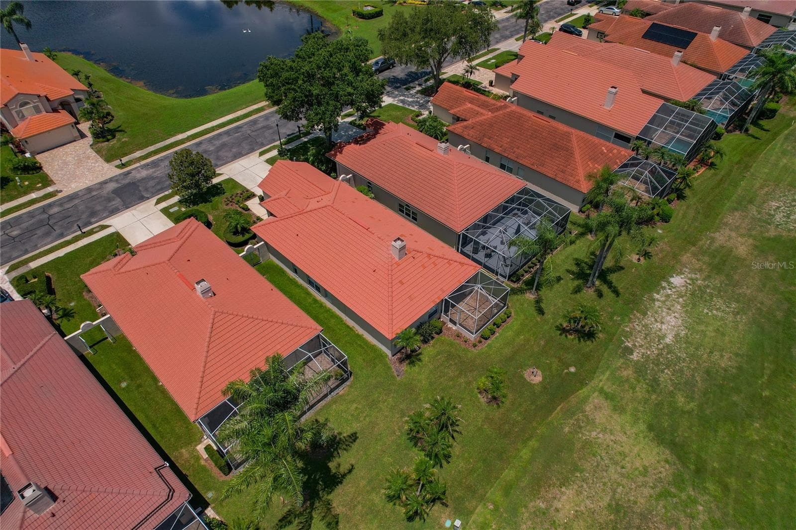 Aerial View of Home - 1063 DARTFORD DR, TARPON SPRINGS