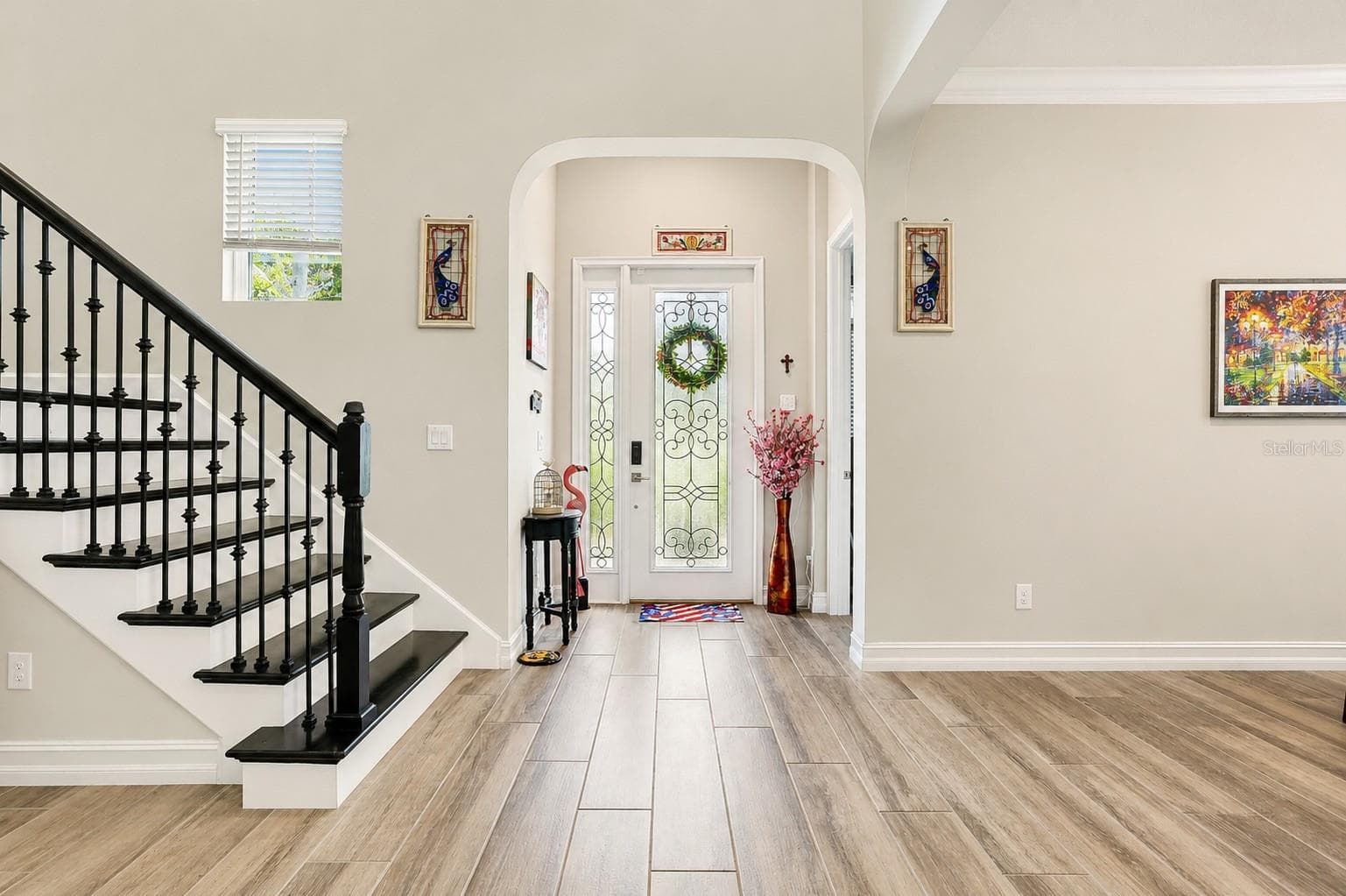 Foyer and Staircase - 18014 WOODLAND VIEW DR, LUTZ