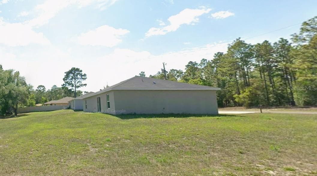 Side/Rear Yard - 1958 W LINDEN DR, CITRUS SPRINGS