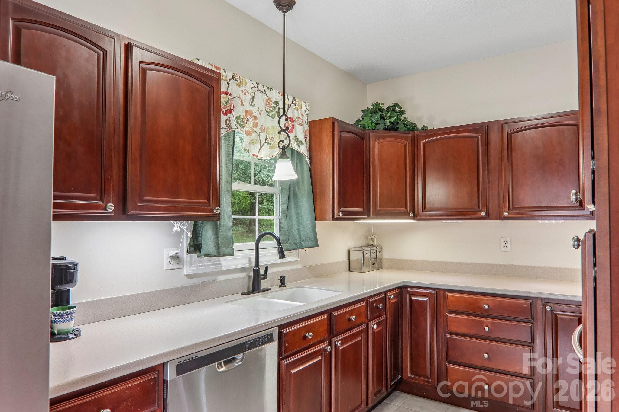 Window at sink - 3311 Sandy Drive, Hendersonville