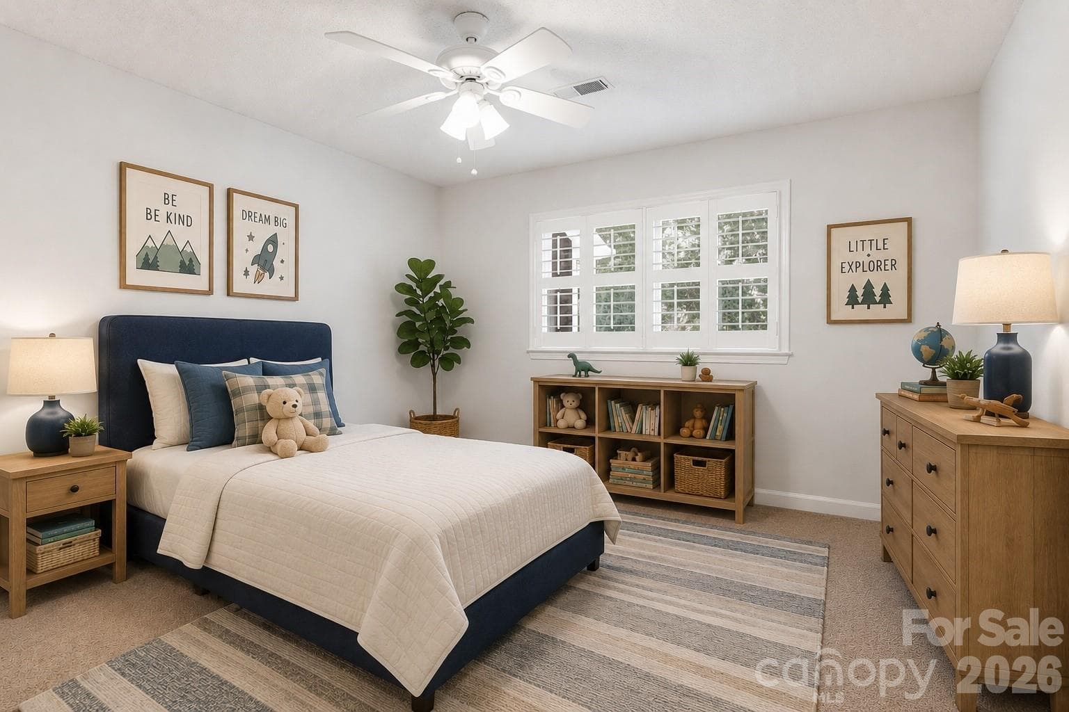 Virtually staged - Second floor, secondary bedroom #1 - 2500 Round Table Road, Monroe