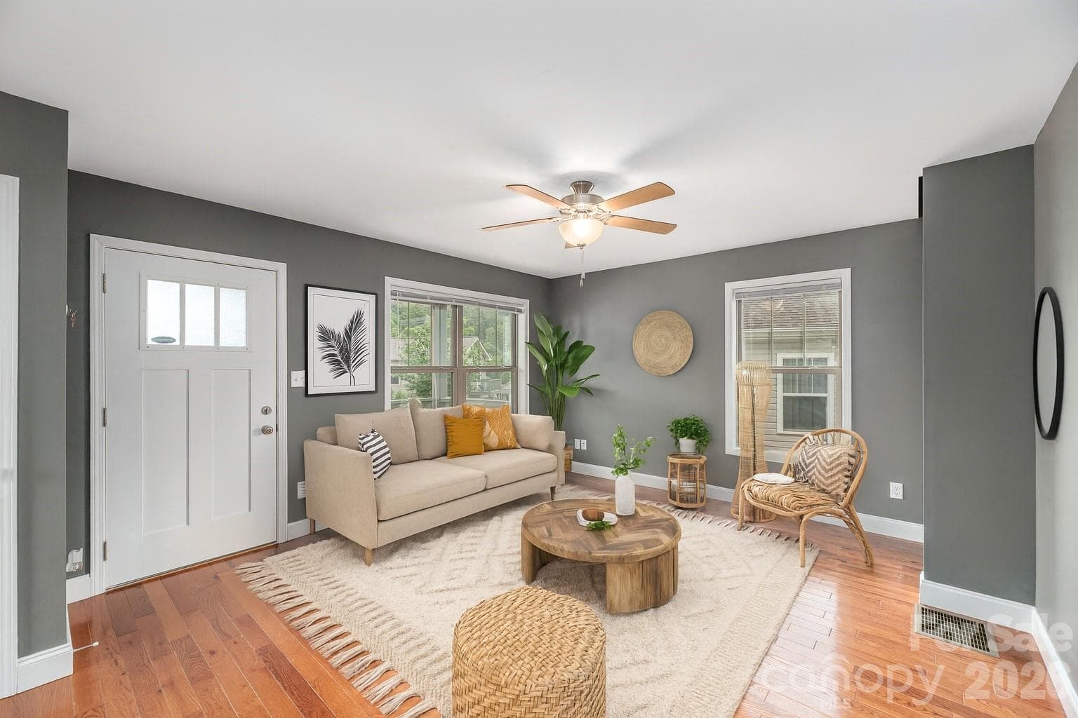 Virtually Staged Living Room - 5 Declan Drive, Weaverville