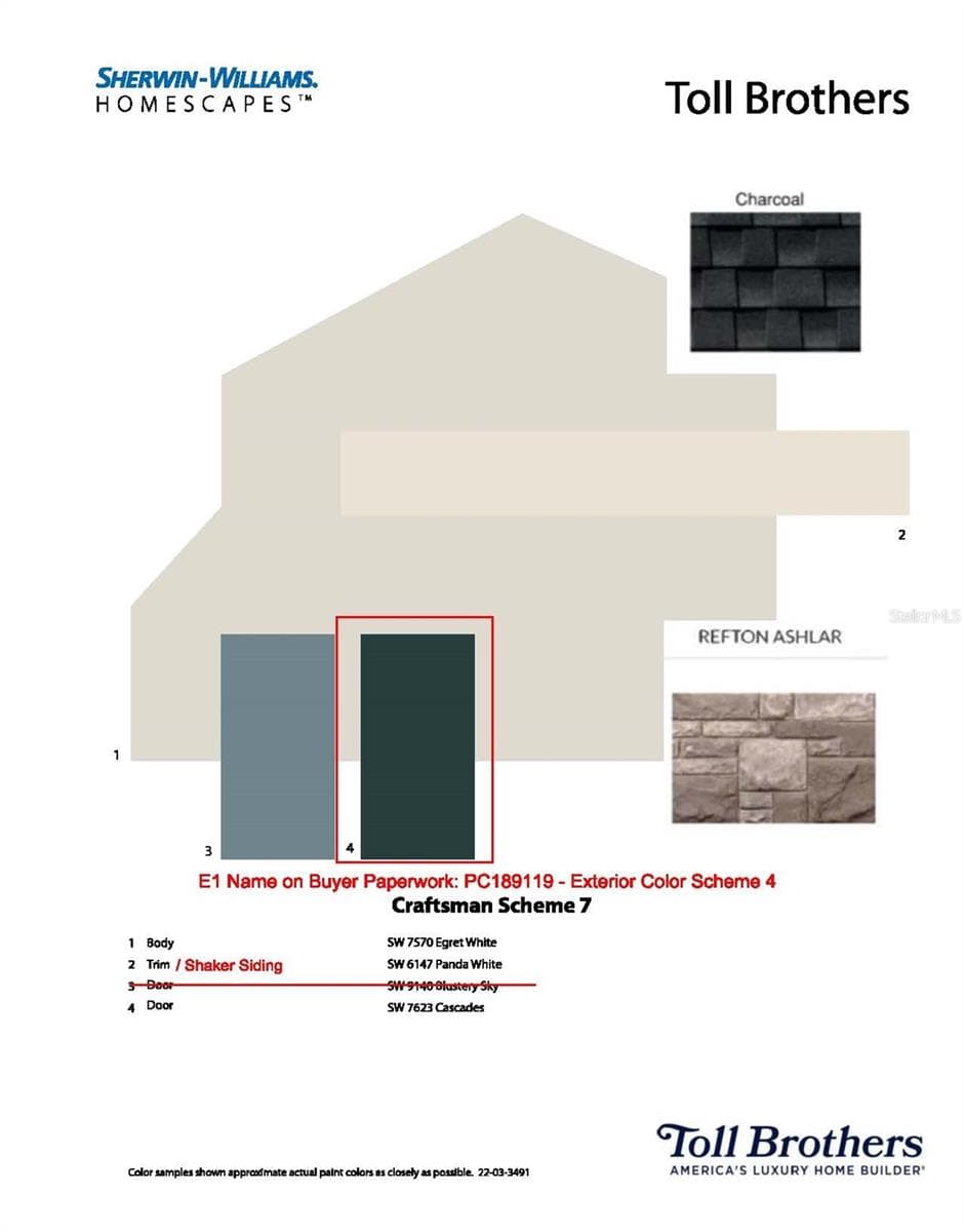 Exterior paint color scheme - 2783 ARBOR DUNE AVE, APOPKA