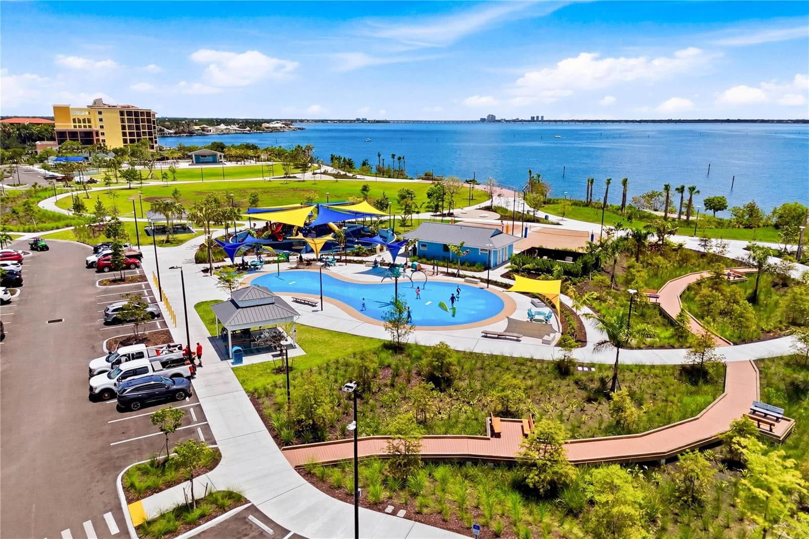 Jaycee Park’s incredible transformation with its scenic boardwalk, amphitheater, splash pad, boat dock, picnic areas & enhanced waterfront recreation - 4218 SE 20TH PL #D5, CAPE CORAL