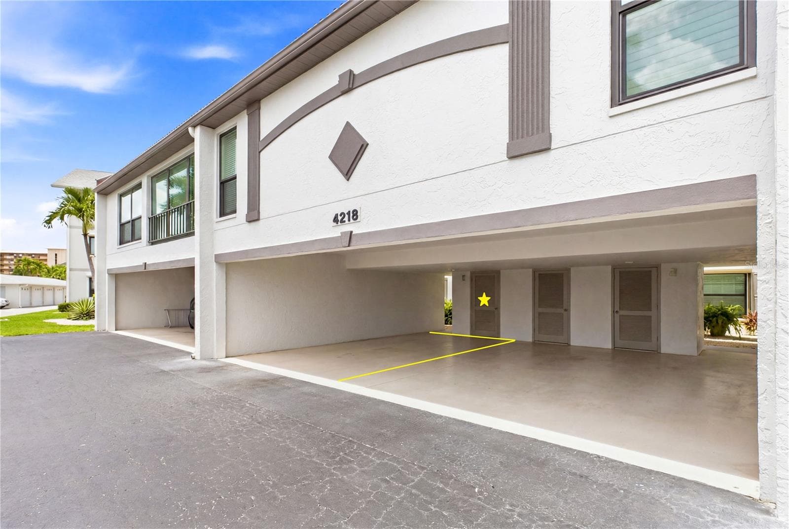 Assigned covered parking, private storage closet & guest parking for added convenience - 4218 SE 20TH PL #D5, CAPE CORAL