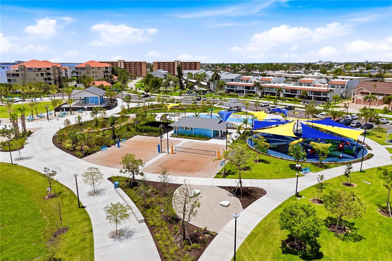 Jaycee Park right across the street adds incredible lifestyle appeal with a boardwalk, splash pad, beach volleyball, green space, and waterfront recreation - 4218 SE 20TH PL #D5, CAPE CORAL