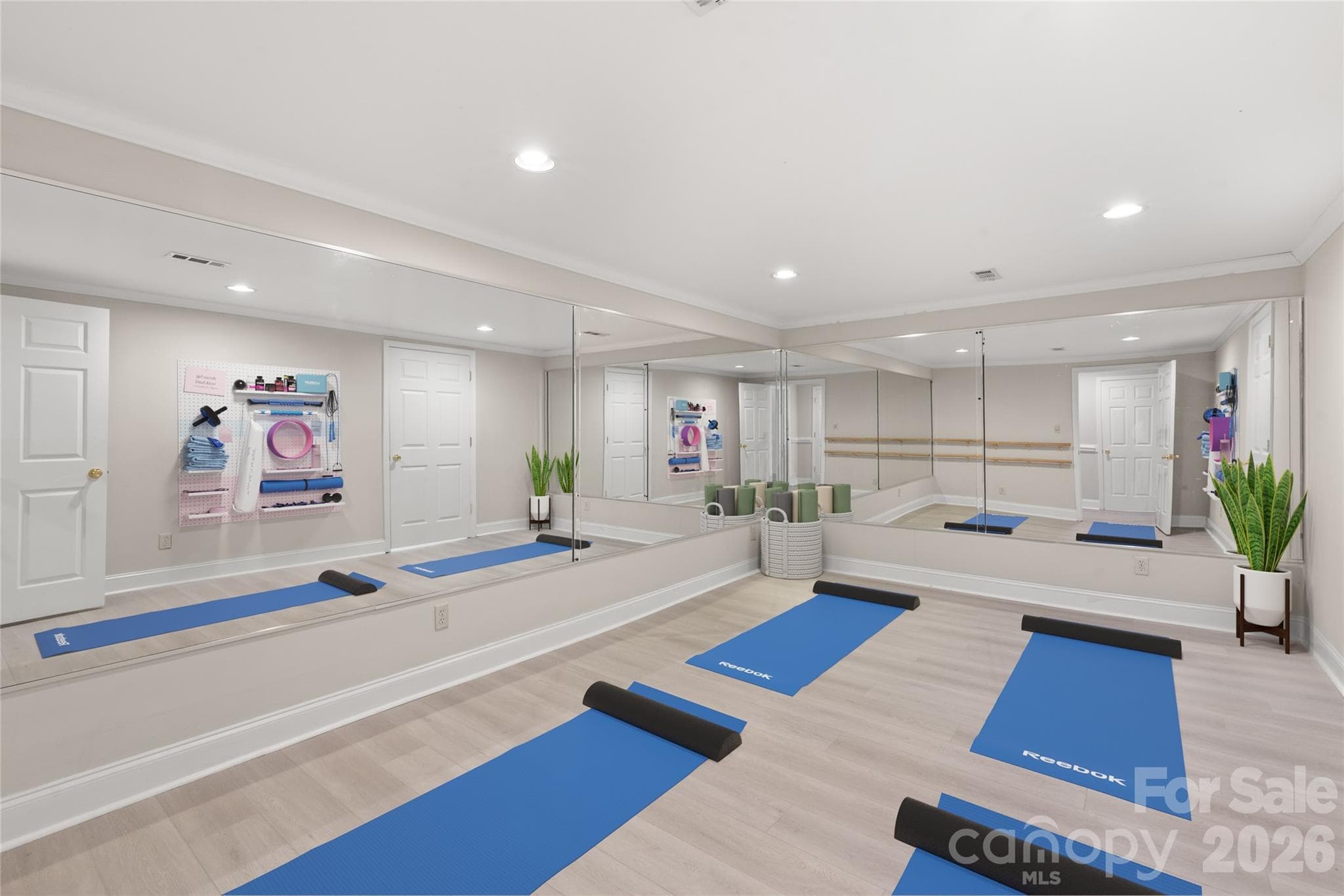 Virtually Staged Fitness Room - 7308 Quail Ridge Drive, Charlotte