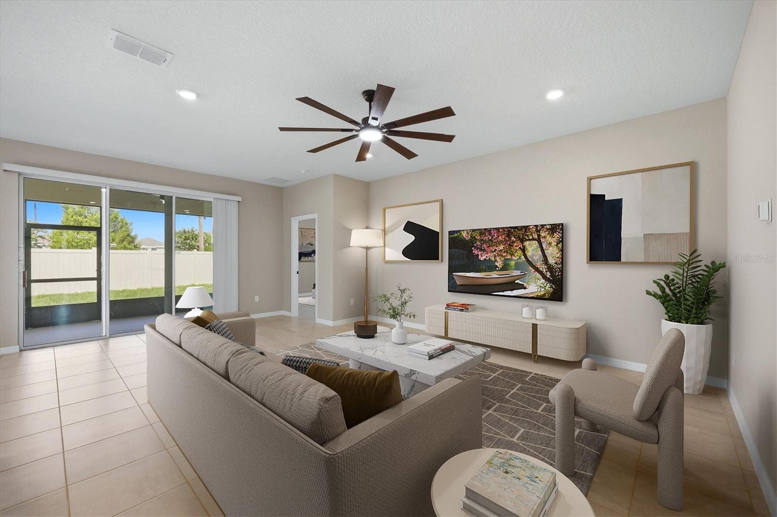 Virtual Stage Great Room - 12413 DORA TRL, PARRISH