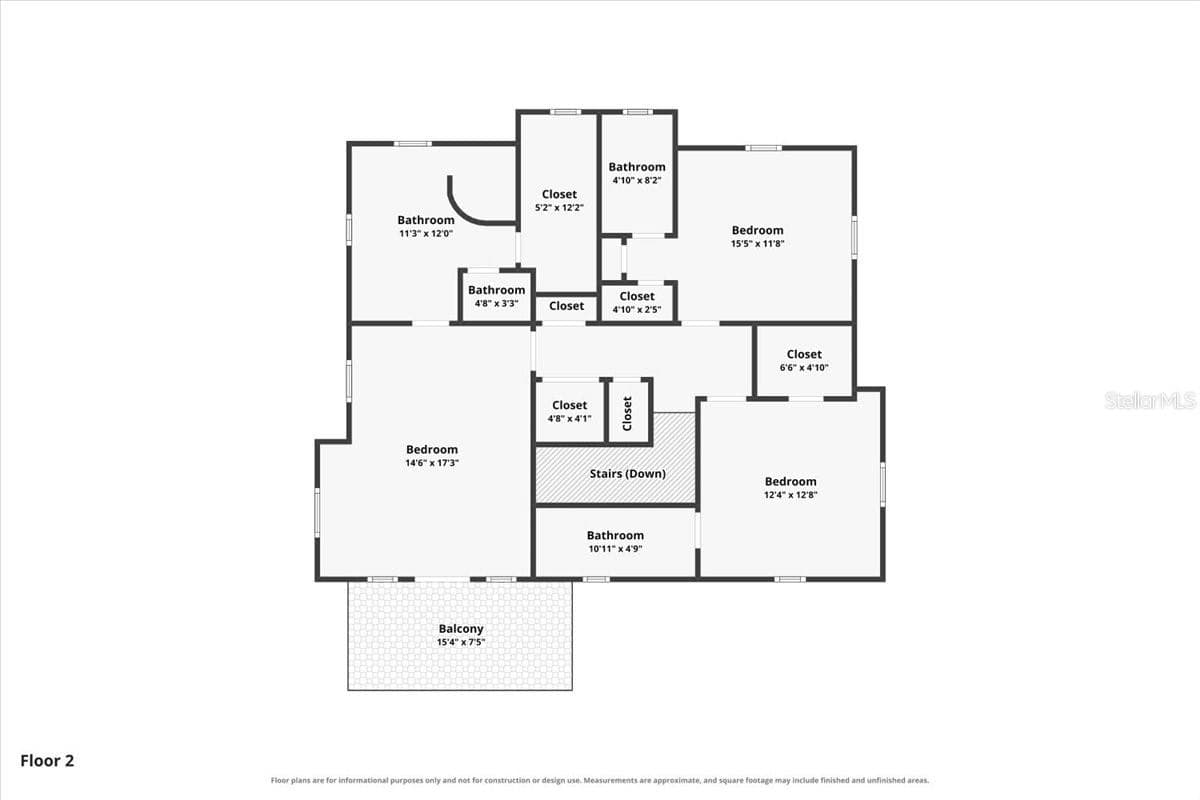 Primary Residence Floor Plan -  Second Floor - 1719 7TH ST, SARASOTA